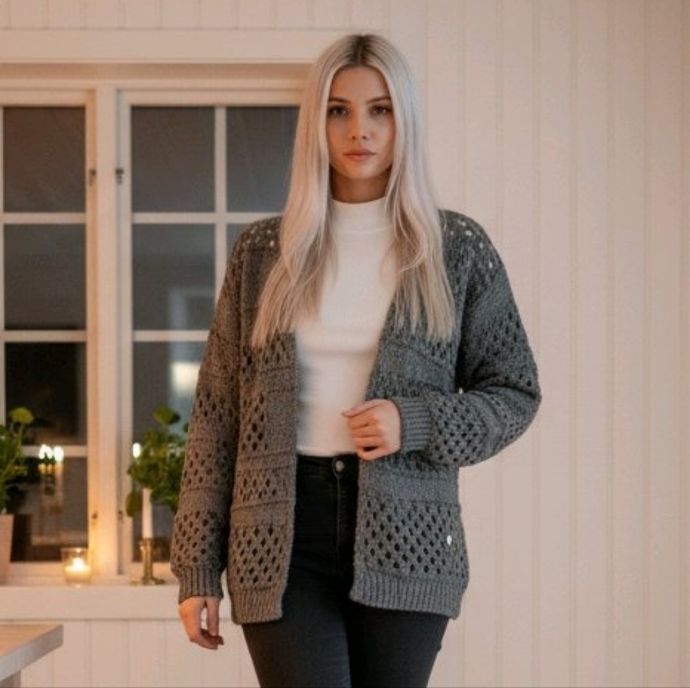 BKE Gray Knit Sweater